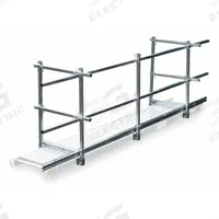 WERNER Guard Rail and Toe Board System: Guardrail and Toeboard Kit, Aluminum (MPN SQHTG-16A). Key specifications — Color: Silver; Included Components: Brackets; Material: Aluminum; Product Type: Guardrail and Toeboard Kit; Series: SQHTG; Brand: WERNER.