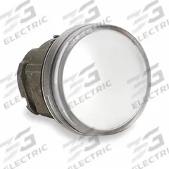 SCHNEIDER ELECTRIC Pilot Light Head: 22 mm Panel Mounting Hole Dia, White, Smooth, LED, XB4 Series (MPN ZB4BV013). Key specifications — Brand: SCHNEIDER; Compatible Lamp Module Type: Universal LED Module; Compatible with Series: XB4.