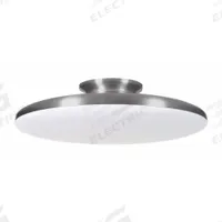 LED Flush Mount: 15 in Dia, Satin Nickel, 4 1/2 in Ht, 2,200 lm, 3000K/3500K/4000K, 28 W, 120V AC (MPN SKYF15LAJD1SN). Key specifications — Voltage: 120V AC; Brand: AFX INC.; For Bulb Type: Integrated LED; Includes Bulb: Yes; Color Temperature: 4000K; Housing Finish/Color (Broad): Satin Nickel.