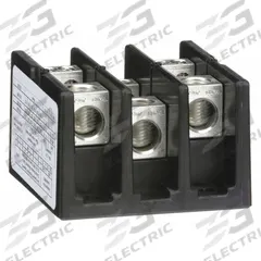 SQUARE D Power Distribution Block: Open, Lug, Lug, 14 AWG – 2/0 AWG For Line Side Wire Sizes (MPN 9080LBA362104). Key specifications — attr1361688: Surface; attr1308686: SQUARE D; attr1361672: Aluminum.