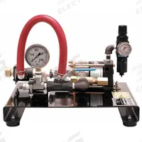 WHEELER-REX Pneumatic Test Pump: Plate-Mounted, 1,500 psi Max. Discharge Pressure, 1 gpm Max. Flow (MPN 32150). Key specifications — Pump Design: Reciprocating Plunger; Relief Valve Type: Adjustable Pressure; Brand: WHEELER-REX.
