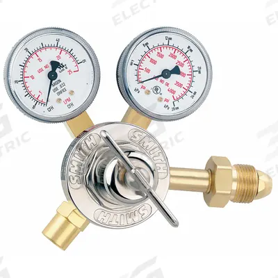 SMITH EQUIPMENT Flow Gauge Regulator: CGA 580 Inlet, 5/8"-18 F RH Outlet - Flow Gauge Regulators