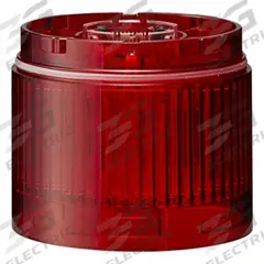 PATLITE Tower Light Module: Steady, 24V DC, Red, 60 mm Overall Dia, 40 mm Overall Ht, LR6, LR6-E-R. Key specifications — Brand: PATLITE; Compatible with Series: LR6; Lens Color: Red; Operating Voltage: 24V DC; Manufacturer Part Number: LR6-E-R.