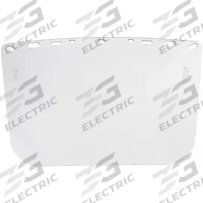 BULLARD Face Shield Visor: 15 in Overall Wd, 10 in Overall Ht, 0.04 in Overall Thick - Chemical-Resistant Replacement Visors