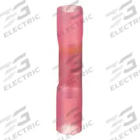 VELVAC Butt Splice Connector: Pink, Heat Shrink, For Wire Size 12 AWG – 8 AWG, 600 V, Pack Qty 10 (MPN 35530). Key specifications — Brand: VELVAC.