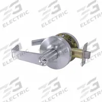 DESIGN HARDWARE Door Lever Lockset: Classroom Lever Locksets, Chrome, ADA Compliant (MPN DH-X-84-F-26D). Key specifications — Ligature Resistance: Not Ligature-Resistant; Brand: DESIGN HARDWARE; Lockset Function ANSI Code: F84; Visual Indicator Message: No Message; Lockset Style: Rose; ADA Compliant: Yes; Finish: Satin Chromium-Plated.