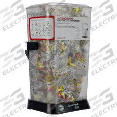 HOWARD LEIGHT BY PIP Earplug Dispenser: Dispenser with Refill, Contoured-T, 32 dB NRR, 400 PK (MPN HL400-LL-30-AM). Key specifications — Earplug Color_Original: Red/Yellow; Capacity - Pairs of Earplugs: 400 Pairs; Dispenser Mounting Style - MERCH: Table Top and Wall; Brand: HOWARD LEIGHT BY PIP.
