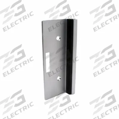 HADRIAN Flat Inswing Keeper: Aluminum, Anodized Aluminum, 6 in Overall Ht - Door Latch, Keepers & Stops for Bathroom Partitions