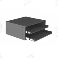 Bearing Slide Rack Cabinet: 20 in x 16 in x 8 1/4 in, For 2 Drawers, Gray, Bearing (MPN 302B-15.75-95). Key specifications — Cabinet Color: Gray; Stackable: Yes; Brand: DURHAM MFG.