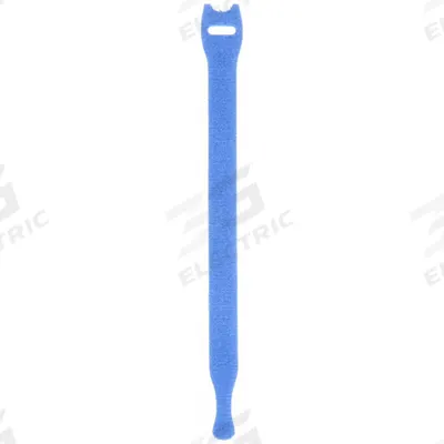 VELCRO BRAND Hook-and-Loop Cable Tie: 8 in Lg, 2.00 in, 0.75 in Wd, Nylon/Polypropylene - Slotted Hook-and-Loop Cable Ties