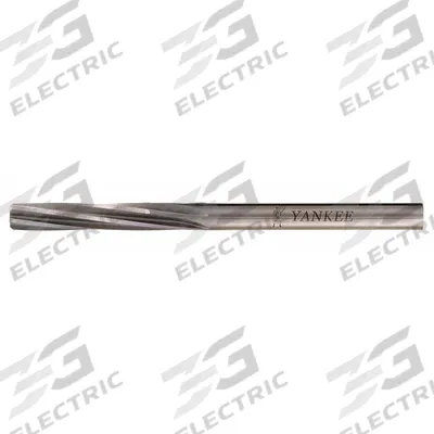 YANKEE Chucking Reamer: For 3/16 in Pin, 0.1855 in Dia, Spiral Flute - Spiral-Flute Dowel Pin Reamers