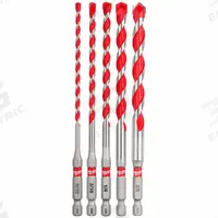 MILWAUKEE Hammer Drill Bit Set: 1/4 in_3/8 in_3/16 in_5/16 in_5/32 in Drill Bit Size, 5 Drill Bits (MPN 48-20-9051). Key specifications — attr277146: MILWAUKEE.