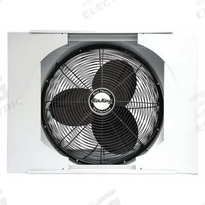 AIR KING Whole House Fan: Window Mount, 20 in Blade, 3,560 cfm Max., 1,000 sq ft Coverage - Window-Mount Whole House Fans