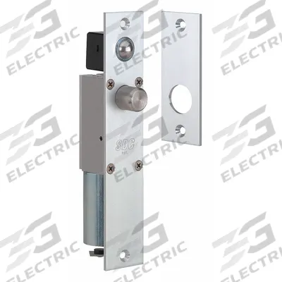 SECURITY DOOR Door Bolt: Mortise Bolt Lock, 8 in Ht, 1/8 in Wd - Door Bolts