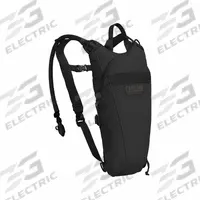 CAMELBAK Hydration Pack: Black, 3 L Fluid Capacity, 18 7/8 in Overall Lg, 9 1/2 in Overall Wd (MPN 1683001000P). Key specifications — Brand: CAMELBAK; Material: Cordura.