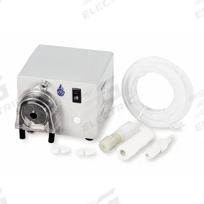 MEC-O-MATIC Peristaltic Chemical Metering Pump: 120V AC, 1/60 hp HP, 20 gpd Max. Flow Rate - Variable Flow Peristaltic Chemical Metering Pumps