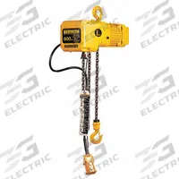 HARRINGTON Electric Chain Hoist: H4 - Heavy Duty, 115/230V AC, Hook Mounted - No Trolley, 1 Speeds (MPN SNER000600S-15). Key specifications — attr918889: HARRINGTON; attr918909: Chain Container; attr918925: 115/230V AC; attr922366: 28 in - 30 in.