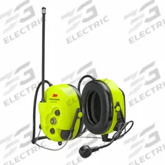 3M PELTOR LiteCom Plus Headset MT73H7B4610NA: Behind-the-Neck Earmuff, 27 dB NRR, Headset to Headset. Key specifications — Cup Color: Yellow; Intrinsically Safe: No; Connection Type: Headset to Headset; Compatible with Series: Universal; Two-Way Radio Communication Type - MERCH: Listen and Talk; Includes: Cable; Brand: 3M PELTOR; Foldable: No.