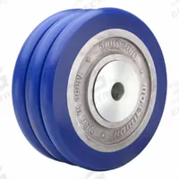HAMILTON Caster Wheel: 8 in Wheel Dia., 3 in Wheel Wd, Polyurethane, 2,800 lb Load Rating, Aluminum (MPN W-830-SWC85-1). Key specifications — Brand: HAMILTON; Tread Shape: UltraGlide; Wheel/Tread Color: Blue.