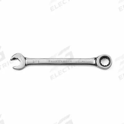 GEARWRENCH Box End Wrench: Steel, Chrome, 9/16 in Head Size, 7 5/8 in Overall Lg - SAE, Double End, 12-Point, Ratcheting Box End Wrenches