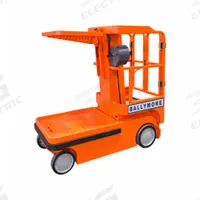 BALLYMORE Mobile Personnel Lift: Battery, Drivable, 10 ft Elevated Platform Ht, 116 in x 116 in (MPN REBEL-10). Key specifications — attr1045274: BALLYMORE; attr1045277: Battery Charger.
