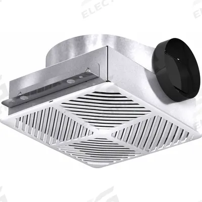 Dayton Bath Exhaust Fan: Ceiling, 92 cfm Max, 1 sones, 1 Speed - Standard Bathroom Exhaust Fans