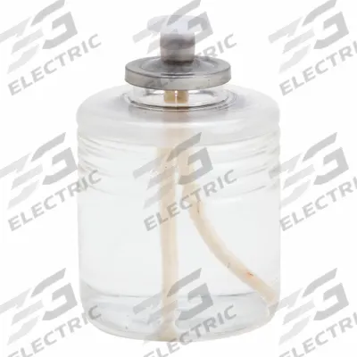 STERNO Liquid Wax Candle: 50 hr Burn Time, Clear, 3 3/8 in Overall Ht - Candles & Votives