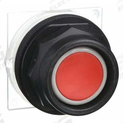 SCHNEIDER Recessed Push Button: Black/Blue/Green/Red, 30 mm Mounting Size, Non-Metallic - Flush-Mount & Recessed Push-Button Operators