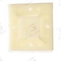 TY-RAP Cable Tie Mounting Base: 0.81 in Slot Wd, 0.13 in Slot Ht, 2 in L x 2 in W x 0.26 in H, 25 PK (MPN TC368A). Key specifications — For Use With: Cable Ties Up To 50 lb Tensile Strength; Size: 2 in L x 2 in W x 0.26 in H; Color: Natural; Screw Mount Hole Size: #8; Brand: TY-RAP.