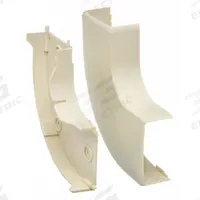 LEGRAND 90 Degrees Flat Elbow: PN10, 1 3/4 in Wd, 3/4 in Ht, Plastic, Ivory (MPN PN10F11V). Key specifications