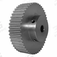 DAYTON Timing Pulley: Modified Curvilinear, Fixed, For GT Timing Belt Section, For 15 mm Belt Wd (MPN 48-5P15-6A6). Key specifications — Brand: DAYTON; Finish: Clear Anodized; For Belt Series: Powerhouse®.