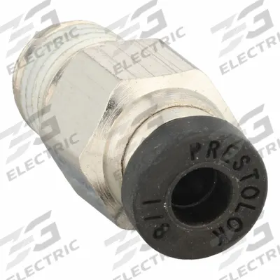 PARKER Push-Fit Fitting: 1/8 in OD x 1/16 in Pipe Size, Push-to-Connect x MNPTF - Nickel-Plated Brass Tube Fittings