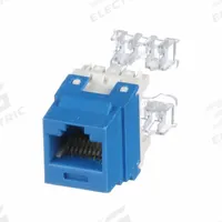 PANDUIT Jack Module: Punch-Down, 1 Ports, Blue, 6, RJ45, Copper, NK688MBU. Key specifications — Color: Blue; Compatible Wire Material: Copper; Display Sell UOM: EA; Brand: PANDUIT.