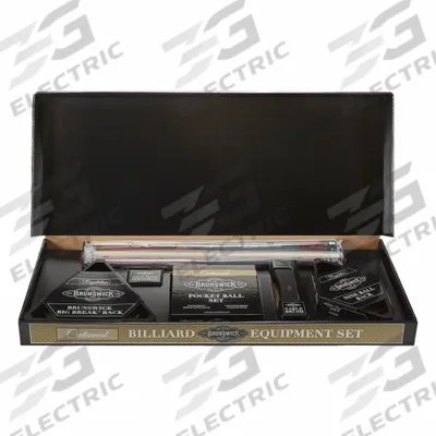 BRUNSWICK BILLIARDS Pool Table Billiard Accessory Kit: 18 in Overall Wd - Billiard Equipment Sets & Brushes