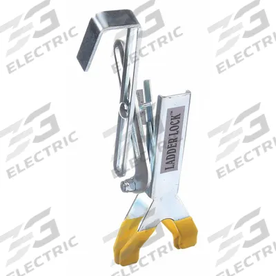 Ladder Lock Kit: For Extension Ladders, 10 in Overall Lg - Cable Hook & V-Rung Stabilizers