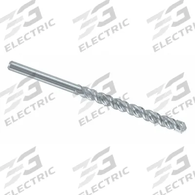 BOSCH Round Hammer Drill: 7/16 in Drill Bit Size, 4 in Max Drilling Dp - Round-Shank Masonry Drill Bits