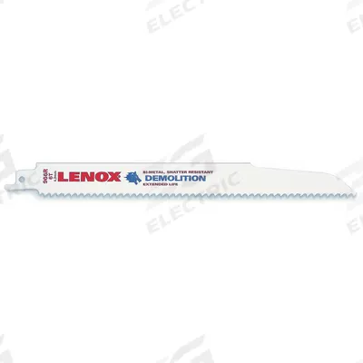 LENOX Reciprocating Saw Blade: 6 Teeth per Inch, 9 in Blade Lg, 0.06 in Blade Thick - Demolition Blades