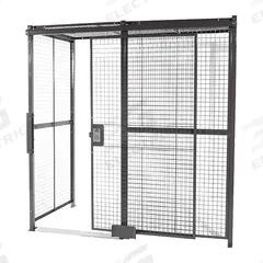 WIRECRAFTERS Partition Cage: 10 ft W x 10 ft D 10 ft H, Gray, 2 Sides, Powder-Coated (MPN 10102RW). Key specifications — attr1283235: Yes; attr1283272: WIRECRAFTERS; attr1283267: Welded; attr1283268: Complete Wire Security Cages; attr1283246: Keyed Different Cylinder; attr1283240: In; attr1283243: Yes; attr1283245: Sliding.