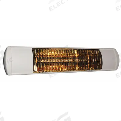 SOLAIRA Electric Infrared Heater: 1500W Watt Output, 120V AC, 1 Phase, Hardwired - Indoor/Outdoor Suspended Infrared Radiant Electric Wall Heaters
