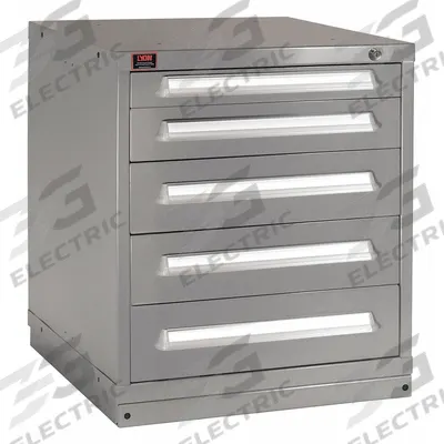 LYON Modular Drawer Cabinet: 30 in x 28 1/4 in x 33 1/4 in, 5 Drawers, 104 Compartments - Lyon Modular Drawer Cabinets