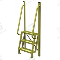 TRI-ARC Configurable Platform Ladder: 6.8 ft Overall Ht, 30 in Overall Wd, 20 in Overall Dp, Steel (MPN UCL7503242). Key specifications — Material: Steel; Color: Yellow; Brand: TRI-ARC.