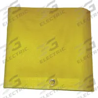 MAURITZON Tarp: 9.5 ft Lg, 7.33 ft Wd, Std Duty, 5 mil, Vinyl, Yellow, 10 oz/sq yd, PVC Coated (MPN MBT-12-05-0810). Key specifications — Color: Yellow; Brand: MAURITZON; Fabric Coating: PVC Coated.