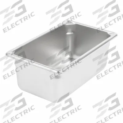 VOLLRATH Steam Table Pan: Fourth Size, Rectangular, 22 ga Gauge, 3 qt Capacity - Steam Table Pans