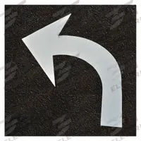 3M Pavement Tape Symbols & Legends: Pressure Sensitive Adhesive, 2 5/8 yd Lg, 73 in Wd, L270ES, 4 PK (MPN L270ES-LA). Key specifications — Product Type: Pavement Tape Symbols & Legends; Color: White; Brand: 3M; Installation Method: Pressure Sensitive Adhesive; Legend: Left Curve Arrow.