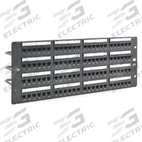 HUBBELL PREMISE WIRING Patch Panel: Flat, 4 Rack Units, 96 Ports, 5e, IDC, 4-Pr PoE (4PPOE), Steel (MPN HP5E96). Key specifications — Brand: HUBBELL PREMISE WIRING; Compatible Cable Performance Category: 5e; Material: Steel; _Access Type: Rear Access; _Port Labeling: Front Numbered; _Power Over Ethernet: 4-Pair PoE (4PPOE); _Rear Termination: IDC; _Series: NextSpeed.