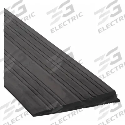 NATIONAL GUARD Door Ramp: 48 in Lg, ADA Compliant, Black - Rubber Ramps