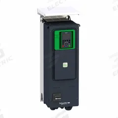 SCHNEIDER Variable Frequency Drive: In Phase Three, Out Phase Three, 25 hp, No Bypass, Programmable (MPN ATV650D18N4EU). Key specifications — Style: Compact; Color: Black/Green; Output Phase: Three.