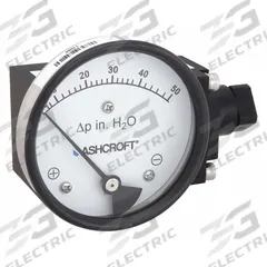 ASHCROFT Differential Pressure Gauge: In-Line, 1/4 in NPT Female, 1132, 3 1/2 in Dial, Aluminum (MPN 351132FD25SXCYLM50IWD). Key specifications — Sensor Type: Diaphragm; Series: 1132; Housing Material: Aluminum; Certificate of Calibration: Not Included.
