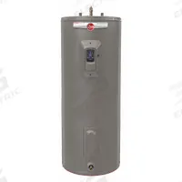 RHEEM Electric Water Heater: 240V AC, 50 gal, 4,500 W, Single Phase, 64 in Ht, 21 gph @ 90°F (MPN PROE50 T2 RH92 CL). Key specifications — Phase: Single; Brand: RHEEM.