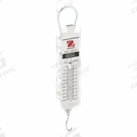 OHAUS Mechanical Hanging Scale: g, 100 g/1 N, Analog Linear, 0.22 lb Wt Capacity - Imperial (MPN 8008-MN). Key specifications — attr1360455: OHAUS; attr1360442: N; attr1360445: 1 N.